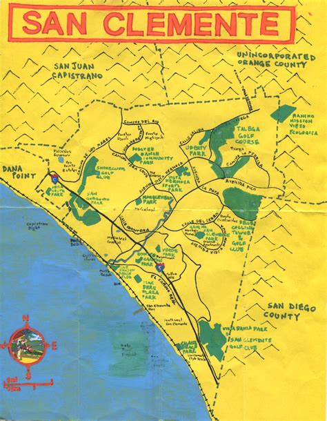 San Clemente California Map - Printable Maps