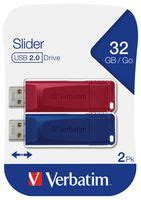 Slider Usb Flash Drive Multipack Gb Pack Verbatim Cpc