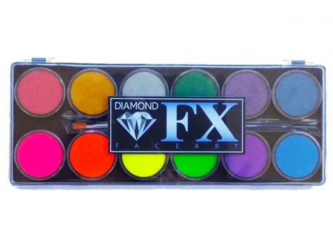 Paleta Farb Do Malowania Twarzy I Cia A Diamond Fx Neon Metallic