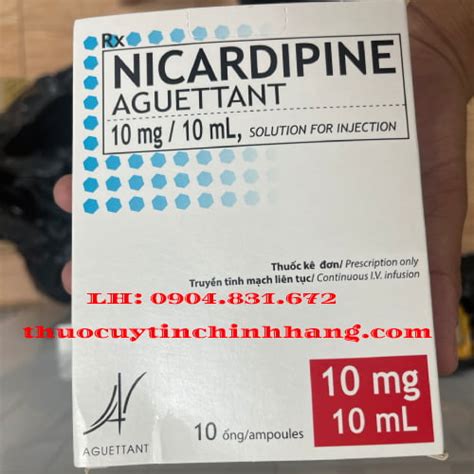 Thuốc Nicardipine Aguettant 10mg10ml Giá Bao Nhiêu Mua ở đâu