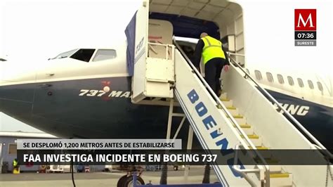 Avión Boeing 737 se desploma mil 200 metros en el Océano Pacífico antes