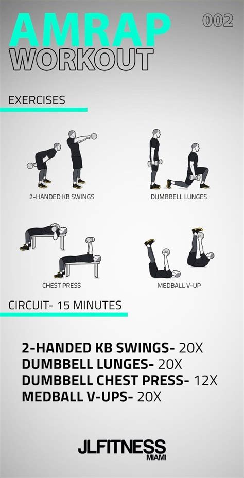 Home Jlfitnessmiami Easy To Follow Visual Workouts Amrap Workout