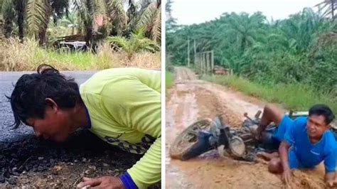 Pantas Pria Bengkulu Cium Aspal Baru Di Kampungnya Viral Selama