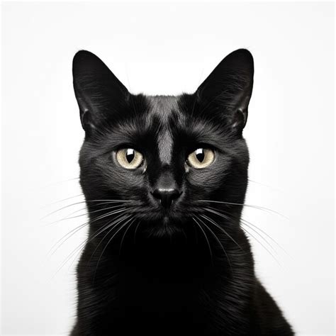 Premium AI Image | Cat portrait on isolated white background