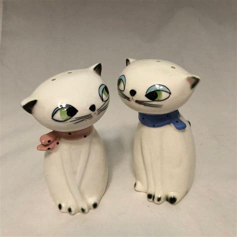 Holt Howard Cozy Kitten Cat Anthropomorphic Salt And Pepper Etsy