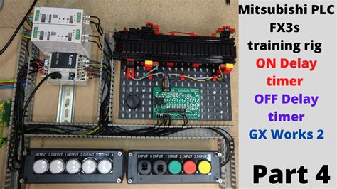 Mitsubishi PLC FX3s Training Programming ON Delay Timer OFF Delay