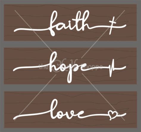 Faith Hope Love Silkscreen Adhesive Stencil Etsy Italia