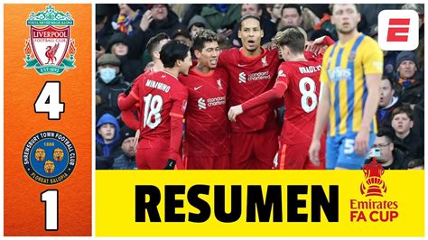 Liverpool Pas Por Encima Del Shrewsbury Con Doblete De Fabinho Y Goles