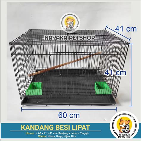 Jual Kandang Burung Besi Kotak Besar Murah Sangkar Lovebird Kenari