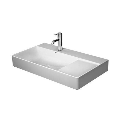 Lavabo Duravit Durasquare Sans Trop Pleinavec Plage De Robinettrie