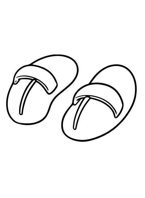 Free Printable Sandals Coloring Page Free Printable Coloring Pages