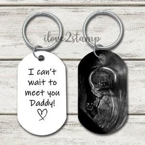 Sonogram Keychain Dad To Be Gift Gift For New Dad Ultrasound Picture