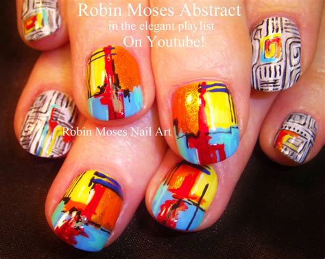 Nail Art By Robin Moses Abstract Nails Art Nails Abstract Nail