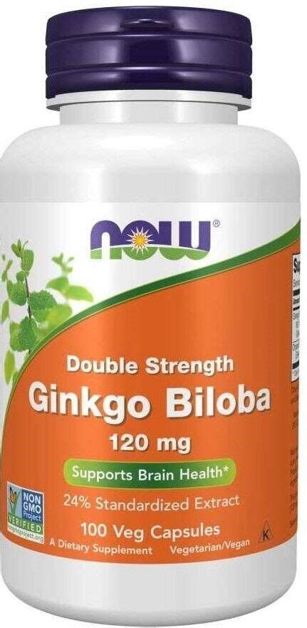 Now Foods Ginkgo Biloba Double Strength Extrakt Mg Vcaps Ebay