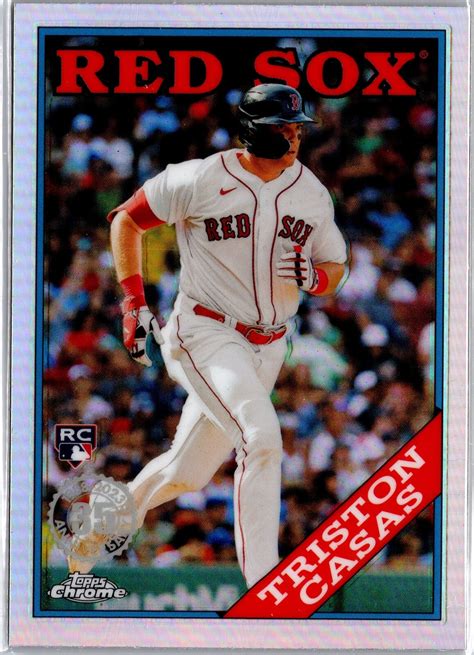 Topps Chrome Triston Casas Th Anniversary Refractor Rookie Rc