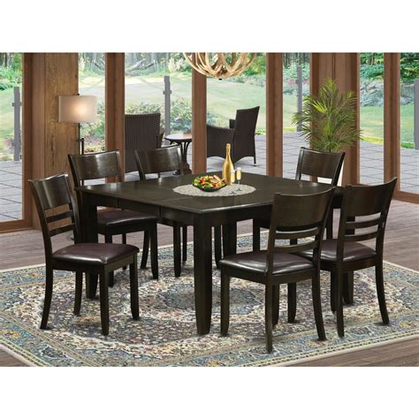 Homestock Asian Aesthetics Room Set Dinette Table With Leaf And Dinette