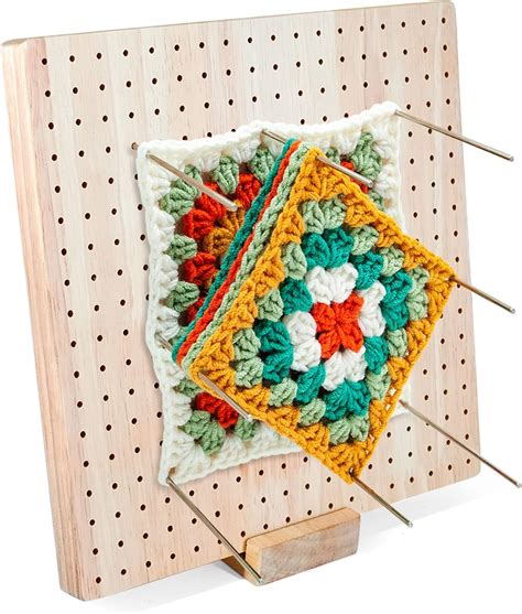 Wooden Crochet Blocking Board Reusable Handcrafted Knitting Blocking