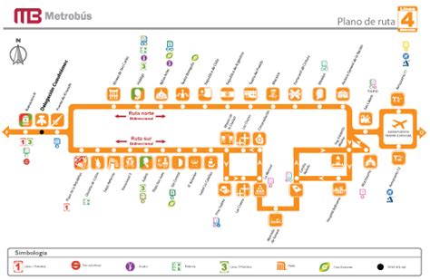 Metrobús Ciudad De México Mapa Línea 4