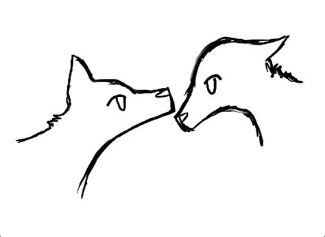 wolf kiss by ravenally on DeviantArt