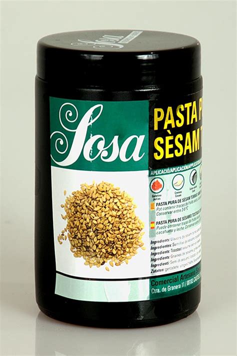 Sosa Paste Sesam ungeschält geröstet 100 Sesam Torrat 1 kg Pe dose