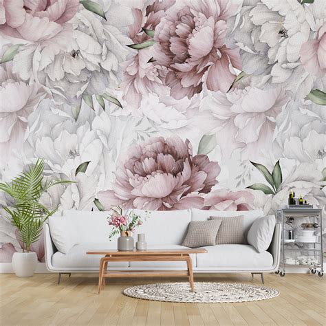 Modern Floral Wallpaper