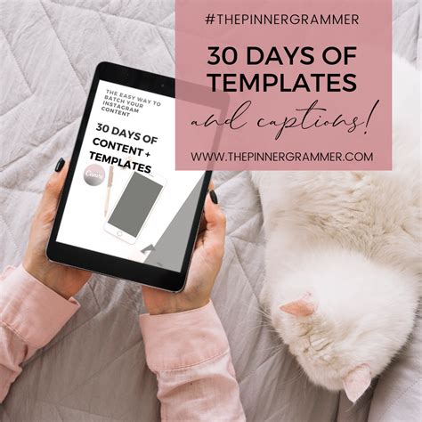 30 Days Of Instagram Content Creation 30 Canva Templates