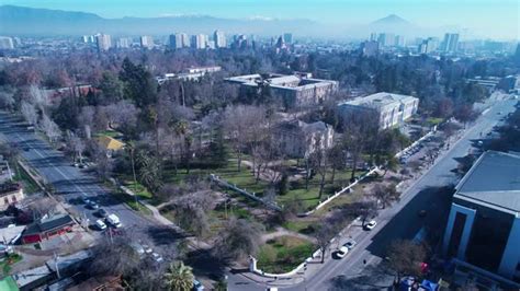 Santiago Chile. Cityscape downtown district of capital city of Chile ...