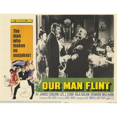 Our Man Flint Movie Poster Style F 11 X 14 1966