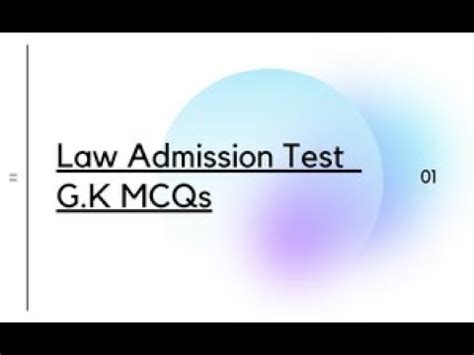 Lecture Lat Admission Test General Knowledge Mcqs Portion Of The