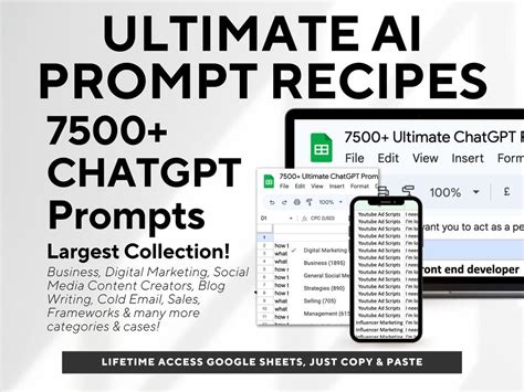 Ultimate Chatgpt Prompt Recipes Google Sheets Ai Prompt Guide