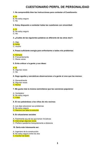 Pruebas Psicométricas con Respuestas alfredo manobanda uDocz