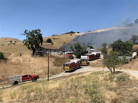 Crews Combat San Jose Hills Grass Fire Burning Near Structures