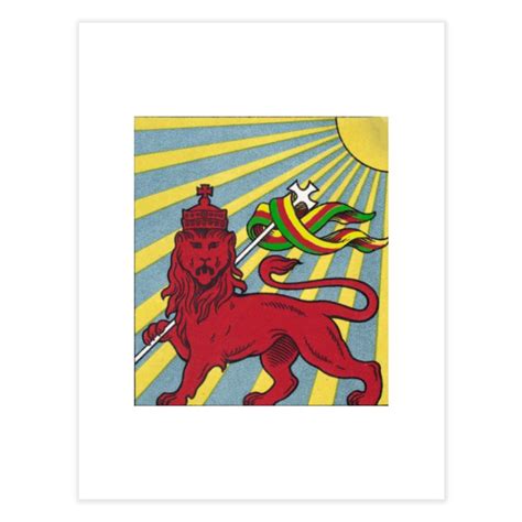 Lion Of Judea Haile Selassie Reggae Home Fine Art Print Glynsdesigns