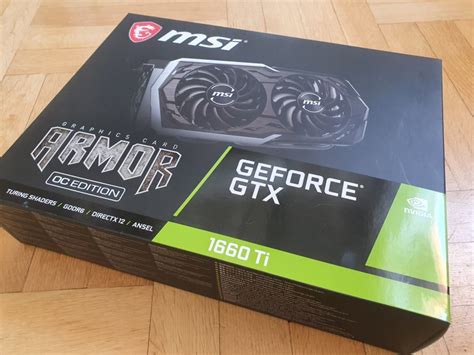 MSI GTX 1660 Ti ARMOR 6G OC