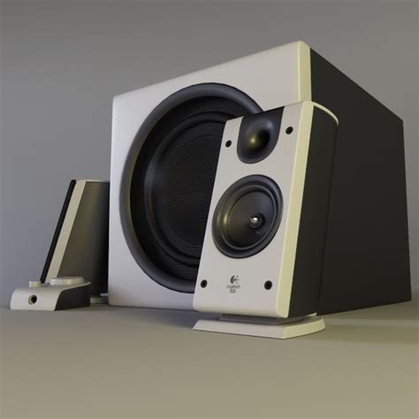 Logitech Z 2300 21 Speakers 3d Model 10 Unknown Max Obj Fbx