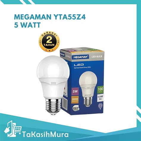 Jual Megaman A Bulb YTA55Z4 5W 170 240V Lampu Bulb Megaman Bohlam 5