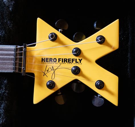 Hero Firefly Guitar By Kory Van Sickle Signed By Jason Aldean Chris Stapleton And Zach Brown