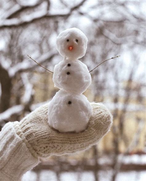 A Person Holding Up A Snowman Made Out Of Knitted Material In Their Hand