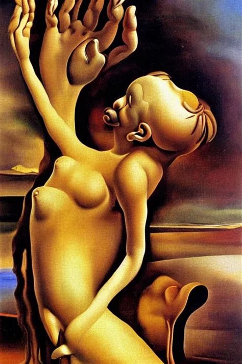 The Great Masturbator Oil Painting By Salvador Dali Stable Diffusion