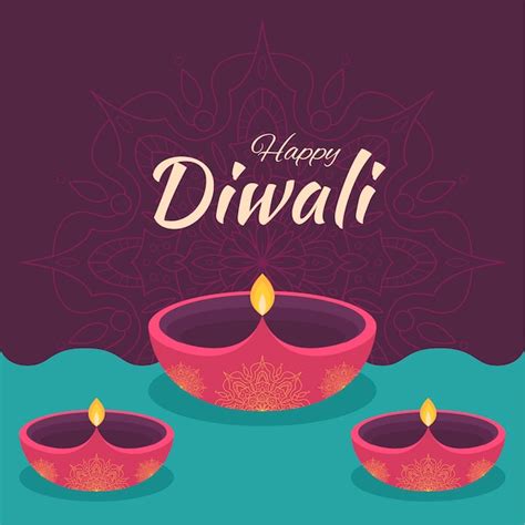 Premium Vector Diwali Illustration