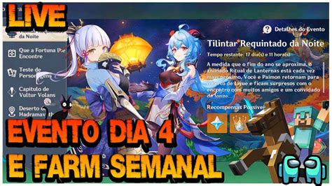 Live Genshin Impact Evento Tilintar Requintado Da Noite Dia