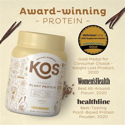 Buy Kos Organic Plant Based Protein Powder Vanilla Delicious Vegan