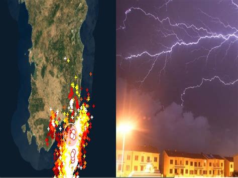 Tempesta Di Fulmini Su Cagliari E Temporali Nel Sud Sardegna L Allerta