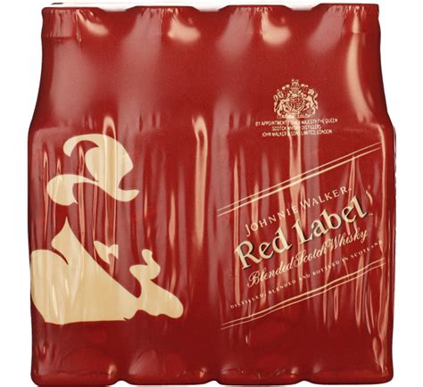 Tray Johnnie Walker Red Label Miniaturen X Cl Drankengroothandel