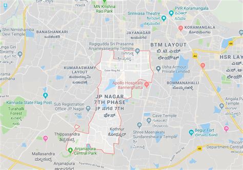 J P NAGAR RoofandFloor Localities