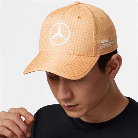 Mercedes AMG Petronas Lewis Hamilton Cap Orange Motorsport Total