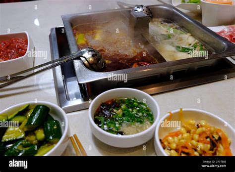 Hot Pot Restaurant In Beijing Stock Photo Alamy