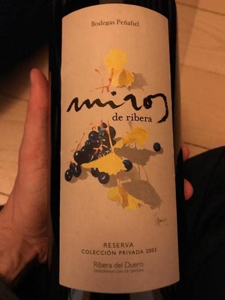 Bodegas Pe Afiel Ribera Del Duero Miros De Ribera Reserva