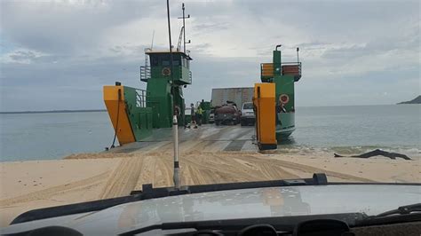 Catching The Manta Ray Barge Crossing Inkskip Point To Fraser Island