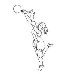 Netball Player Vector Images (97)